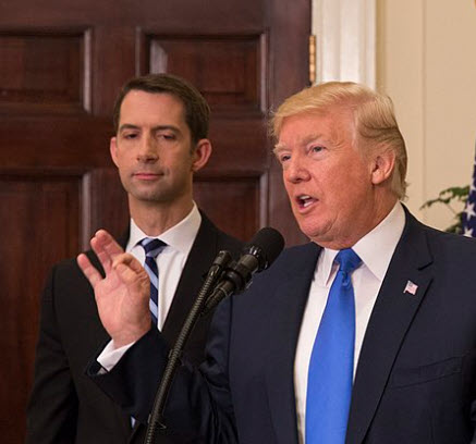 Tom Cotton with Trump